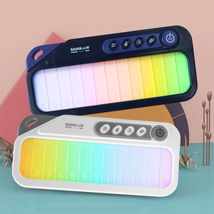 2025 juguetes Arco Iris luz teclado electrónico guitarra pantalla táctil Piano caja de música rompecabezas educación temprana niños instrumentos musicales - Product Image 6
