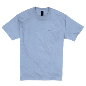 T-shirt pour homme de haute qualité 100% coton, logo personnalisé, t-shirt uni à manches courtes, col rond, avec poche - Product Image 1
