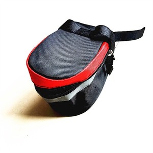 Sac de selle de vélo avec doublure intérieure, sangle détachable, équipement de cyclisme portable, rouge, bleu, gris - Product Image 4
