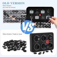 60A IP68 Étanche Commutateur Relais Boîte 12V Multi-Fonction 4 Modes 8 Couleurs Rétro-Éclairage 6 Gang Marine Commutateur Circuit Panneau De Commande