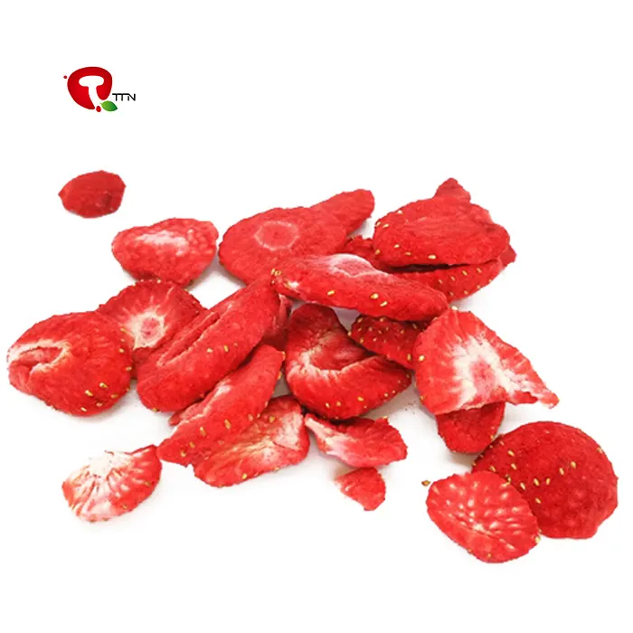 Tailândia a granel melhor frutas congeladas frutas secas simplesmente natureza liofilizadas frescas fatias de morango liofilizadas por atacado