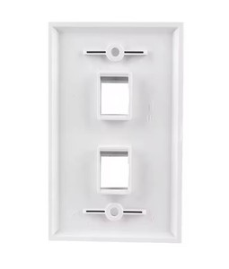 לוח קיר ריק מסוג אמריקאי 70*115 מ\\\"מ עם <span class=keywords><strong>2</strong></span> יציאות Cat6, שקע טלקום קיסטון, סוג אמריקאי 1234 RJ45, לוח קיר ריק מסוג אמריקאי - Product Image 3