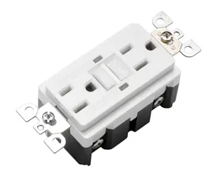 LUMEX 15A 125V WR Weather Resistant GFCI Receptacle Outlet with wall plate