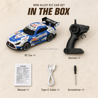 Voiture RC de drift pour enfants, prix d'usine en gros, échelle 1/64, 4x4, en alliage, télécommande 2.4G, accélérateur linéaire, 2 vitesses, contrôle des lumières