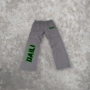 Casual Mid Baggy suelta pierna ancha francés Terry Jogger pierna recta de gran tamaño pantalones de chándal personalizados hombres Unisex 100% algodón XL - Product Image 5