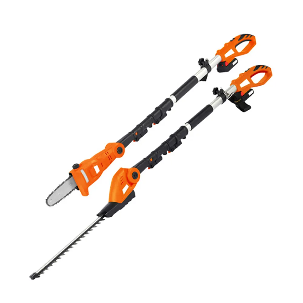 Vertak Multi Functional 20V 2 in 1 li-ion Cordless Pole Chainsaw Saw Grass Trimmer /Hedge Trimmer