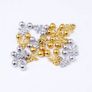 Colgantes de Lujo de Acero Inoxidable 316 con Baño de Oro de 14k y 18k, Resistentes al Deslustre, con Dije de Cereza para Fabricación de Joyas, Ideales para Collares y Pulseras - Product Image 1