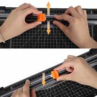 Tête de coupe en plastique de remplacement sécurisée pour coupe-papier coulissant A4, lames de précision universelles
