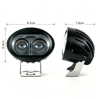 3.8Inch 10W Ellipse LED 6000K Work Light 4D Lens IP68 Waterproof 12-48V 720lm Auxiliary Driving Lamp Offroad Car Truck Forklift