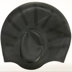 Gorro de Natación de Silicona con Protección para los Oídos, Unisex, Impermeable, para Adultos, Color Sólido - Product Image 4