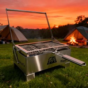 Mini Parrilla para Barbacoa al Aire Libre, Modelo 2025, Innovadora con Giro y Rotación, para Consumidores Modernos - Product Image 3