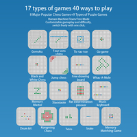 Jeu d'échecs électronique intelligent multifonctionnel 17-en-1 Gomoku avec modèle de conversion IA pour l'entraînement cérébral des enfants