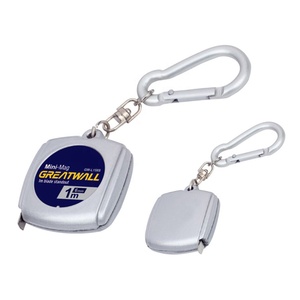 Mini 1m * 6 mét Băng biện pháp với Carabiner <span class=keywords><strong>Keychain</strong></span> món quà đo băng - Product Image 2