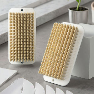 Cepillo de limpieza de estropajo de microfibra suave y grande ecológico, mango de plástico, uso de suelo de lavado duradero para zapatos, ropa, cocina - Product Image 1