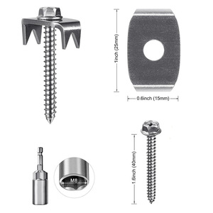 ตะปูยึดรั้วกันสนิมสำหรับงานหนัก ตัวยึด<span class=keywords><strong>รั้ว</strong></span>ลวด คลิปหนีบ<span class=keywords><strong>รั้ว</strong></span> หมุด<span class=keywords><strong>รั้ว</strong></span>โลหะแบบใช้ซ้ำได้ สำหรับฟาร์ม ปศุสัตว์ สวน - Product Image 2