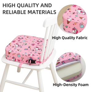 Cojín de Espuma Oxford de 3.5 Pulgadas con Base Antideslizante, Correas Ajustables, Asiento Elevador para Niños Pequeños para Silla de Bebé - Product Image 2