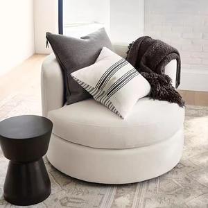 Mode Wohnzimmer Möbel Freizeit <span class=keywords><strong>Sofa</strong></span> Lazy Günstige Custom ized Farbe Hotel Lazy Round Stoff Weiches <span class=keywords><strong>Sofa</strong></span> für Zuhause - Product Image 4