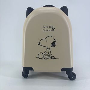 Valise pour enfants 18 pouces, coque rigide, imprimé dessin animé, roulettes pivotantes, serrure à code, valise à roulettes pour les voyages de loisirs - Product Image 4