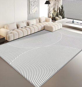 Kem hiện đại phong cách phòng khách thảm và thảm bện nhà thảm thảm dễ dàng chăm sóc bẩn kháng Thảm dày làm bằng tay len - Product Image 3