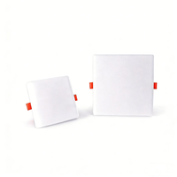 Plafonniers LED carrés modernes sans cadre 3 pouces 48W 36W 24W, puces LED haute luminosité CRI80, encastrables ou à montage en surface