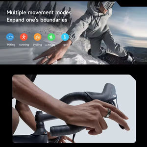 SR08 Metal Smart Ring With <b>Digital</b> Display, IP68 Waterproof, Swim Sleep Fitness Health Tracker, Without Charging Case IP68 Water - Product Image 3