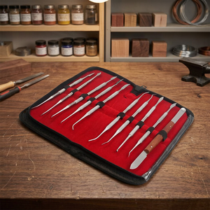 Kit d'instruments chirurgicaux dentaires BK Industries, 10 pièces, acier inoxydable, poignée moletée, outils manuels certifiés CE pour usage en laboratoire dentaire - Product Image 5