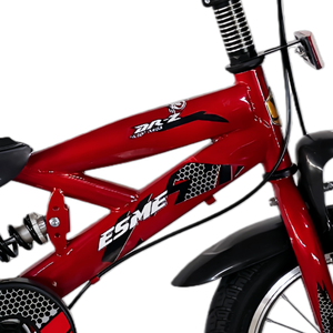<span class=keywords><strong>Bicicleta</strong></span> Infantil Estilo Motocicleta para Niños, Cuadro con Suspensión, Pedal Clásico, 12, <span class=keywords><strong>16</strong></span>, 20 Pulgadas, para Niños de 8 a 12 Años, Color Rojo - Product Image 3