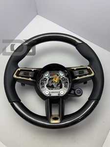 Volant en fibre de carbone authentique pour <span class=keywords><strong>Porsche</strong></span> 911 996 Cayenne 958 718 Boxster 918 Cayman Macans Panamera Taycan <span class=keywords><strong>GT3</strong></span> <span class=keywords><strong>RS</strong></span> 970 - Product Image 5