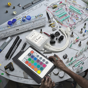 Feican FC-PB-I24Q LED RGB <strong>Controller</strong> PCB 24-Key Remote IR Control ROHS Certified 144W Max Load DC Connector 2-Year Warranty 5050 - Product Image 3