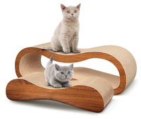Grand grattoir en carton ondulé pour chat, durable, empêche les dommages aux meubles, convient aux familles multi-chats