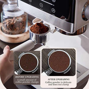 Machine à expresso électrique, équipée d'un grand réservoir d'eau amovible <span class=keywords><strong>et</strong></span> d'un mousseur à <span class=keywords><strong>lait</strong></span> <span class=keywords><strong>manuel</strong></span>, 1350 Watts, machine à café pour hôtel - Product Image 2