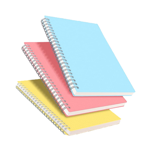 Tùy chỉnh 5-Pack xoắn ốc máy tính xách tay với các loại màu sắc rắn 70 Sheets biểu tượng tùy chỉnh bìa cứng <span class=keywords><strong>PP</strong></span> bìa với Loose-Leaf RÀNG BUỘC - Product Image 1