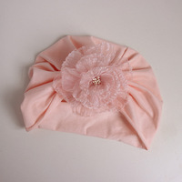 Ensemble cadeau nouveau-né : chaussettes en coton et chapeau fin à grande fleur pour bébé fille