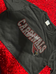 Offre Spéciale Football Cardinals Team Strass Transfert Conception Personnalisé Cardinals Strass Cheer Transferts De Chaleur pour DIY Chemise - Product Image 4