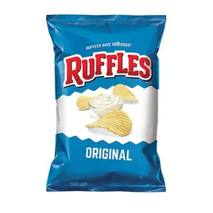 Werkspreis Lebensmittelqualität Rückseilverschluss Kissenbeutel benutzerdefiniertes Logo gedruckte flexible Kartoffelchips Snack Popcorn Kunststoff-Verpackungstasche