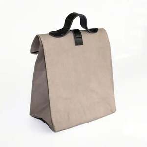 Baoren personnalisé couleur réutilisable décoratif isolé lavable Kraft sac en papier déjeuner décontracté papier thermique isolé sac de congélateur - Product Image 2