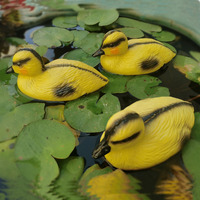 Canard jaune flottant réaliste en gros, leurre de jardin, appât de chasse, attractif pour oiseaux aquatiques en plastique PE durable, individuel