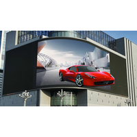 TOPvision Dış Mekan Panel Led Reklam Ekranı Renkli Şelale Duvara Monte Kore Billboard Ultra 3D Görüntü Resim Göstergesi