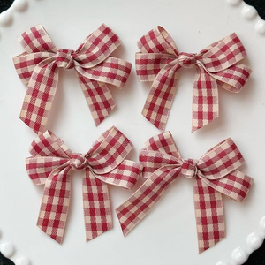 Hot Selling Exquisite Vintage Temperament Red Bowknot Hairpin Fashion Light Luxury Design Women's Hairpins Wholesale Jewelry - Product Image 2