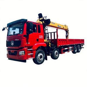 Camion lourd Shacman 8*4 16T avec grue montée, idéal pour les travaux d'ingénierie et le transport de marchandises lourdes - Product Image 1