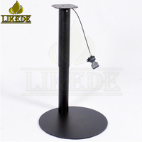 Base de table élévatrice télescopique pneumatique en fil d'acier pour bureau debout ou poste d'ordinateur de réception