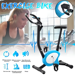 Bicicleta Estática <span class=keywords><strong>de</strong></span> Ejercicio Silenciosa con Resistencia Ajustable para Cardio en Casa - Product Image 1