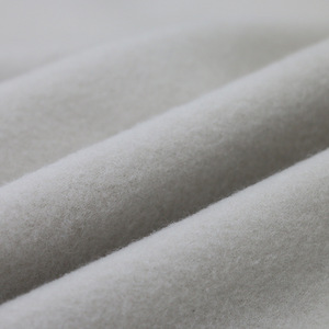 Hai mặt vật liệu may mặc cô gái chàng trai của phụ nữ quần áo vải 320gsm 46.3% cotton 53.7% <span class=keywords><strong>Polyester</strong></span> TC dệt kim vải lông cừu - Product Image 2