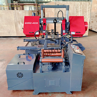Scie à ruban horizontale CNC de haute précision GHSZ4235, nouvelle machine-outil à tensionnement manuel de la lame, moteur 4.0Kw, engrenage