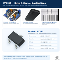 Transistor MOSFET N-canal 30V 5.8A SOT-23, niveau logique, faible RDS(on) 28 mΩ, commande de moteur, commutation de puissance, équivalent AO3400