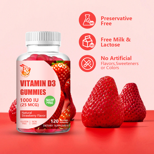 Gummies de Vitamine D3 les plus vendues avec Vitamine D Sodium, Gummies Alimentaires Naturels à Base de Plantes, Soutient la Santé des Os, des Dents, des Muscles et du Système Immunitaire - Product Image 6