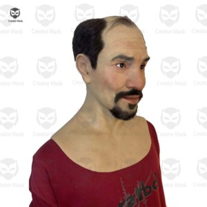 Máscara Facial Realista <span class=keywords><strong>de</strong></span> Silicona <span class=keywords><strong>de</strong></span> <span class=keywords><strong>Hombre</strong></span> Mayor <span class=keywords><strong>para</strong></span> <span class=keywords><strong>Halloween</strong></span> y Pascua, Cosplay, Mascarada - Reutilizable y Transpirable - Product Image 3