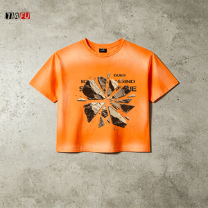 New Design Men's Tshirts Washed Sun Faded Boxy Fit Custom Graphic <strong>Tee</strong> Streetwear Hip-Hop 100%Cotton t <strong>Shirt</strong> for Men Hot Supplier - Product Image 1