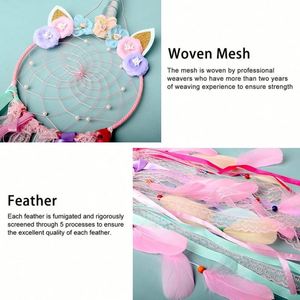 Atrapasueños Hecho a Mano para Colgar en la Pared, Adorno Artesanal, Regalo para Bodas, Fiestas y Decoración del Hogar - Product Image 5