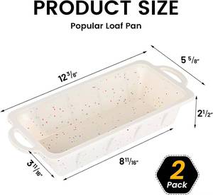 MUYULINS Molde Rectangular para Pan y Pastel de Silicona con Marco Metálico Reforzado, Antiadherente, Libre de BPA, Apto para LFGB - Product Image 5